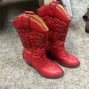 Red Kids Boots